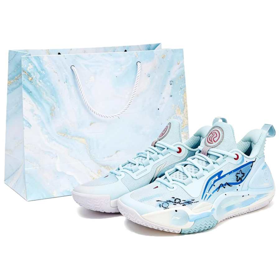 Li-Ning Li Ning Speed 9 Low top Basketball Shoes Unisex Blue