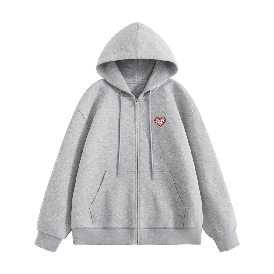Tonlion Sweatshirts Women's Hooded Moderate Cardigan