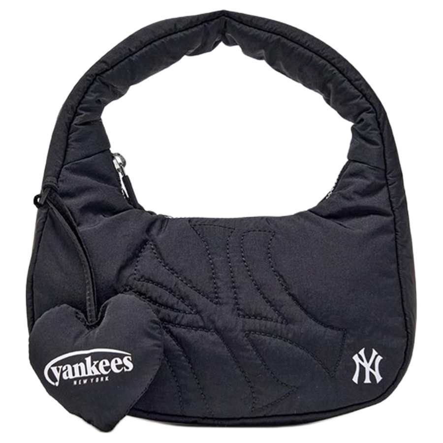 MLB MLB New York Yankees Nylon With Polyester Crescent Handbag Mini Women's Black