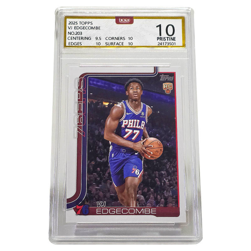 Topps VJ Edcouch Player Card, 2025 Draft, 76th Overall Pick, RC Rookie Card Graded Cards 1 Pc