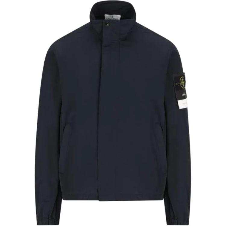 STONE ISLAND Stone Island Logo Patch High Neck Jacket