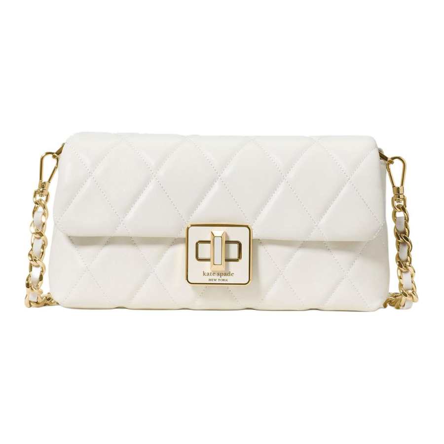 Kate Spade CAREY Cow Leather Shoulder Bag Women's Milk White