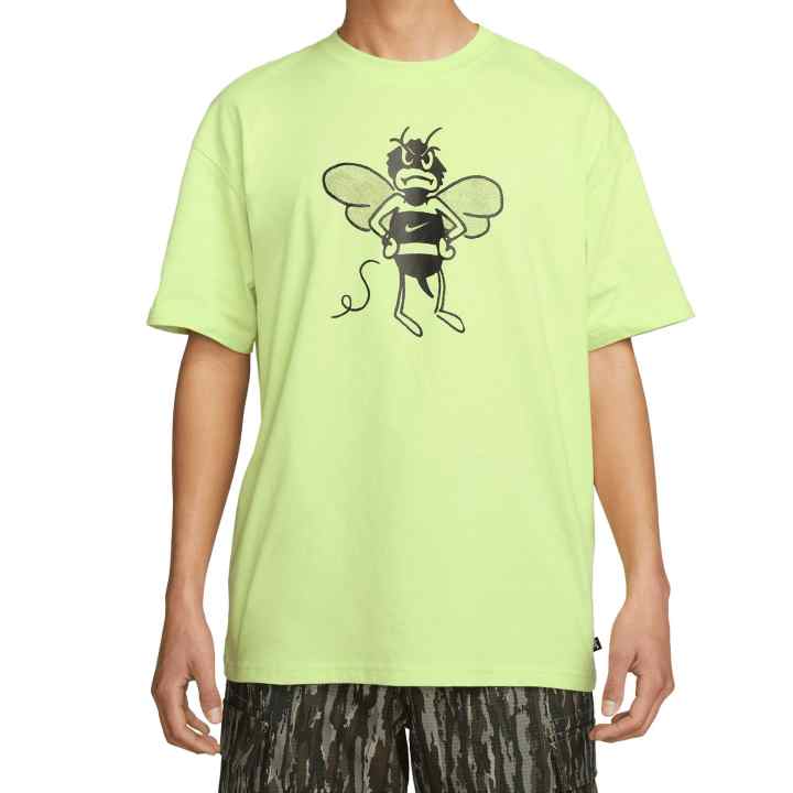 Nike Nike SB T Shirts Men's Light Lemon Crew Neck Moderate Straight Fit