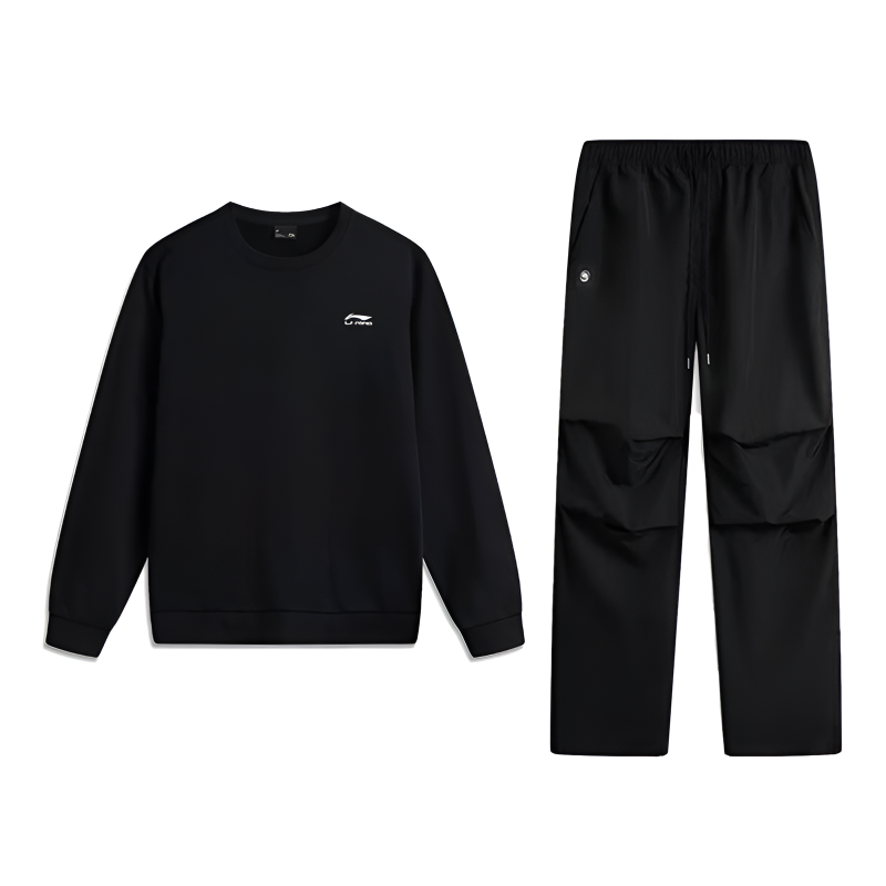 Li-Ning Li Ning Casual Sportswear Unisex Black+Black
