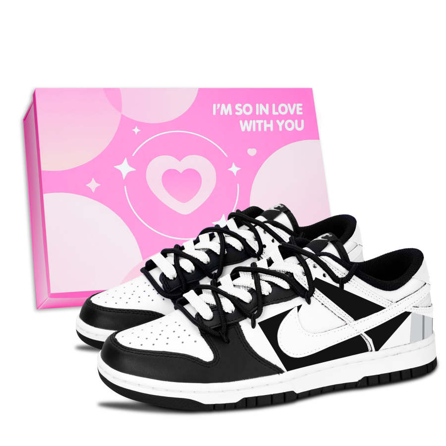 Nike Nike Dunk Black White, Simple And Light Abrasion Resistant Abrasion Resistant Low top Skateboard Shoes Unisex Black