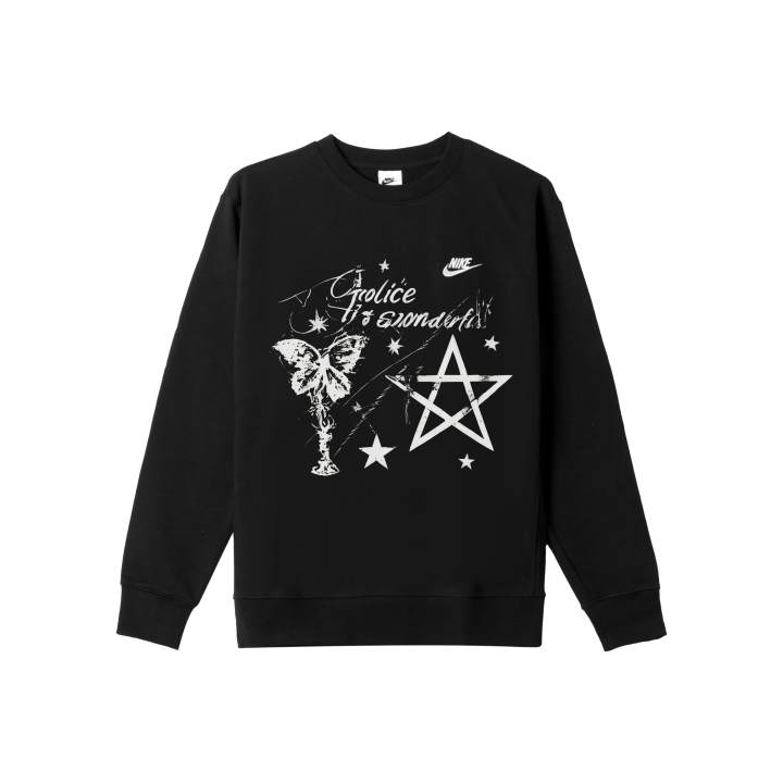 Nike Nike Sweatshirts Men's Black Crew Neck Moderate Regular