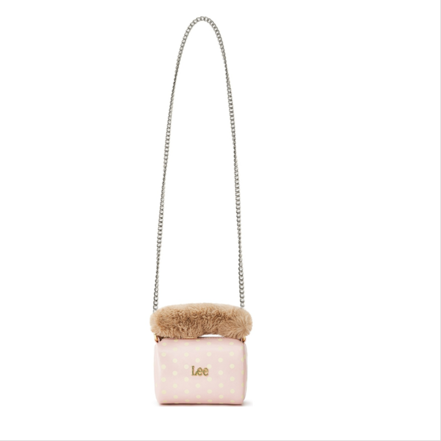 Lee Lee PU, Textile Mixture Handbag Small Women's Silver/Pink