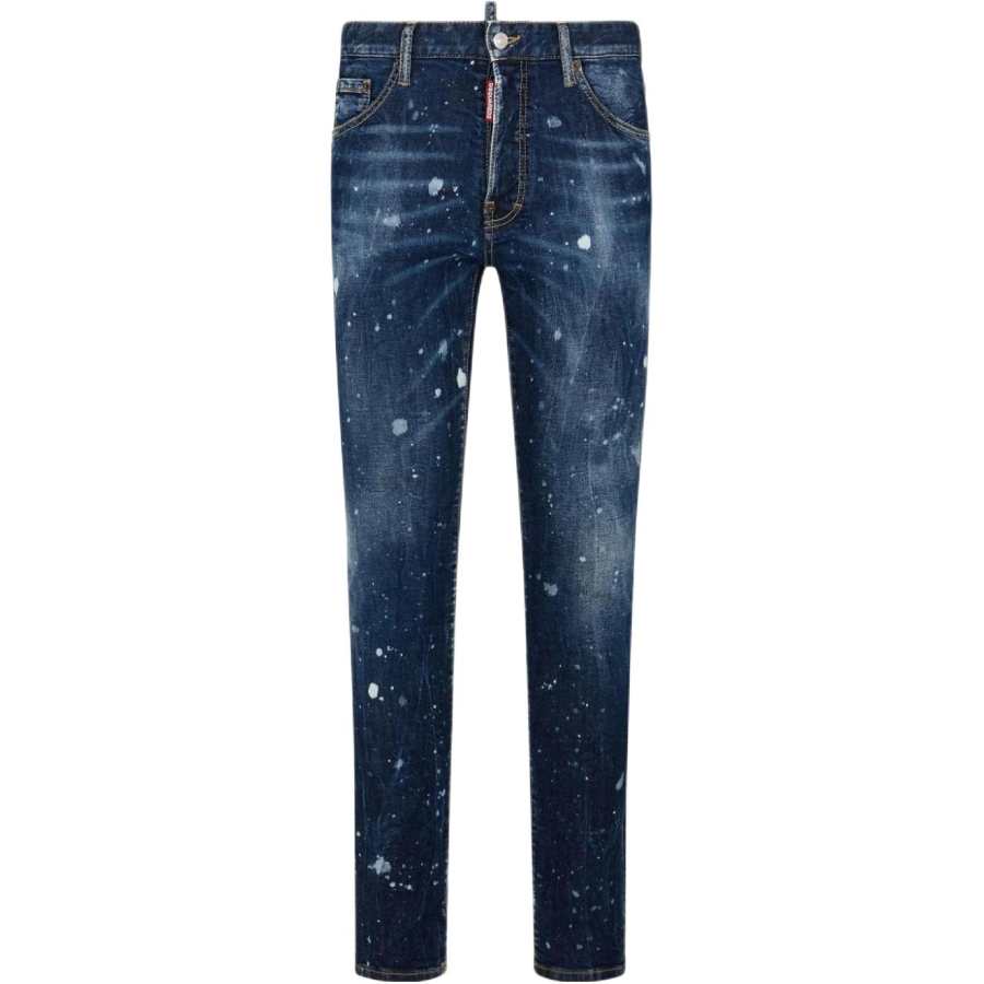DSQUARED 2 Sprayed Effect Straight-Leg Distressed Jeans