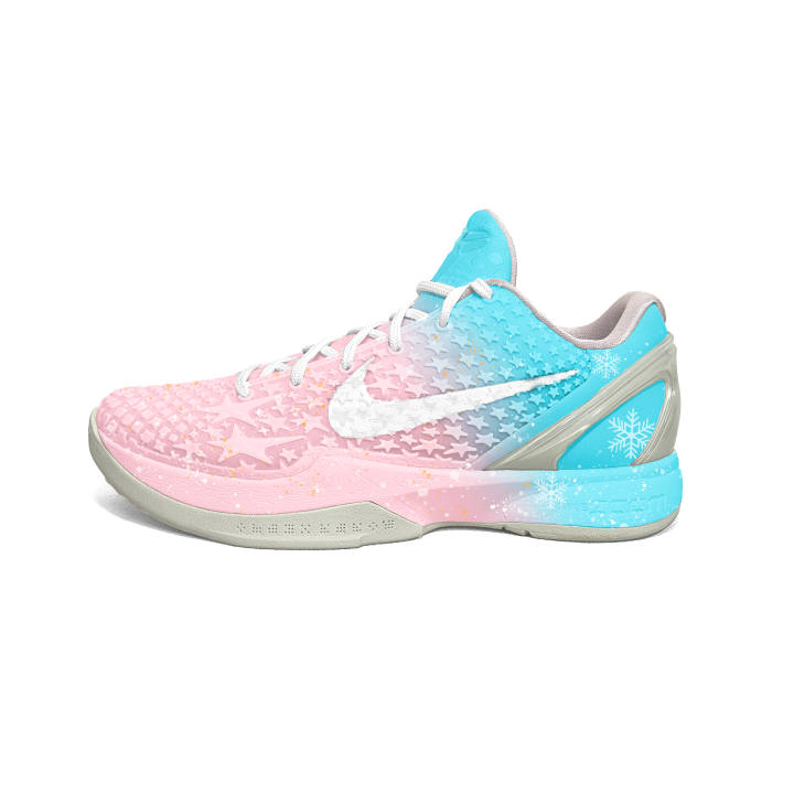 Nike Nike Zoom Kobe 6 Low top Basketball Shoes Men's Blue Pink