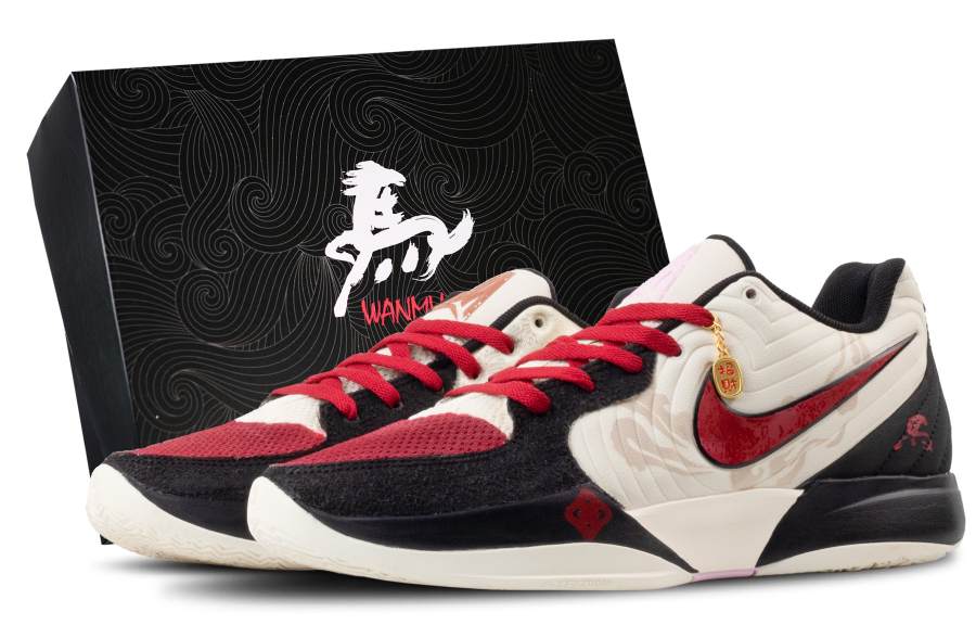 Nike Nike Ja Morant 2 Golden Spear And Iron Horse Low top Basketball Shoes Men's Black Red