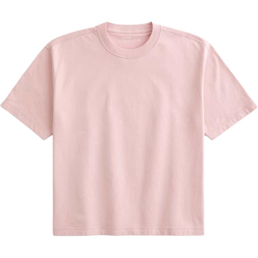 Hollister/ T Shirts Men's Pink Crew Neck Moderate