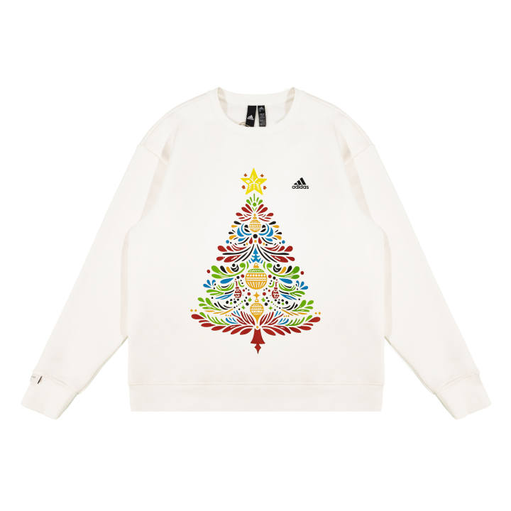 Adidas Adidas Sweatshirts Unisex White Crew Neck Moderate Regular