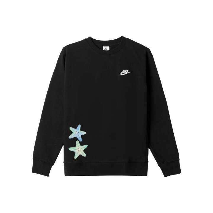 Nike Nike Sweatshirts Men's Black Crew Neck Moderate Regular