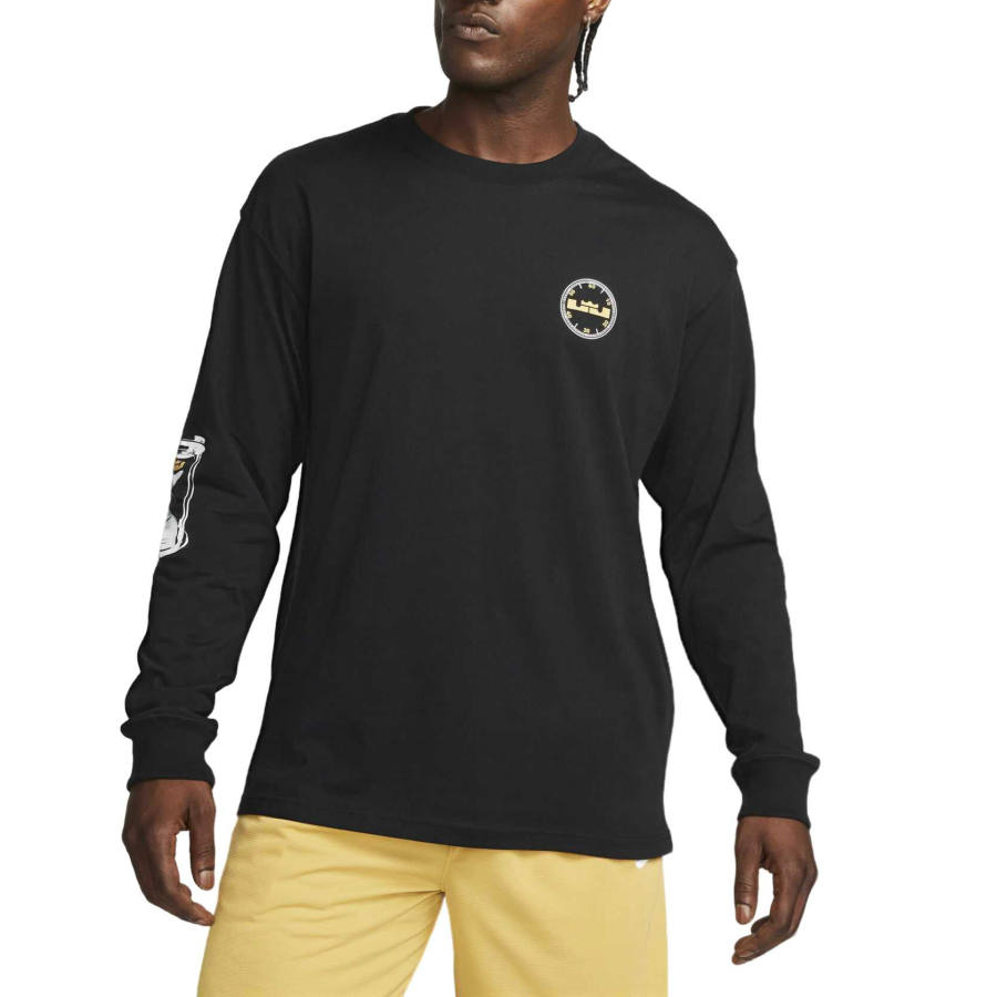 Nike Nike Max90 T Shirts Men's Black Crew Neck Moderate Straight Fit