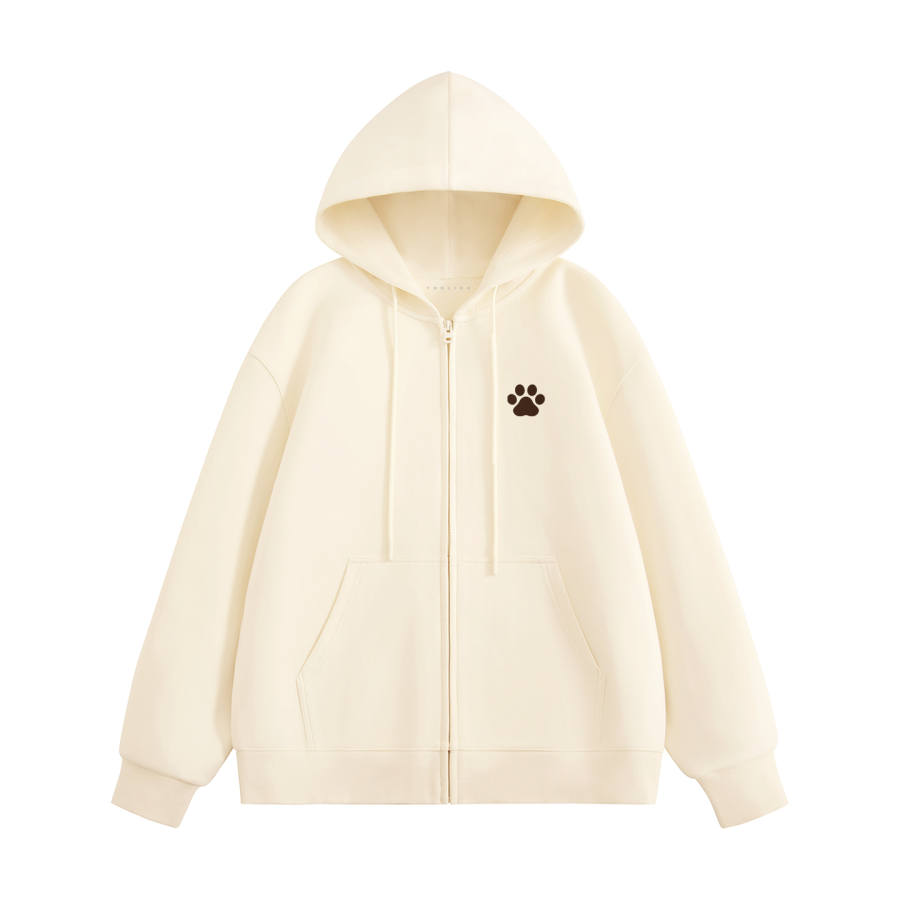 Tonlion Sweatshirts Women's Hooded Moderate Cardigan