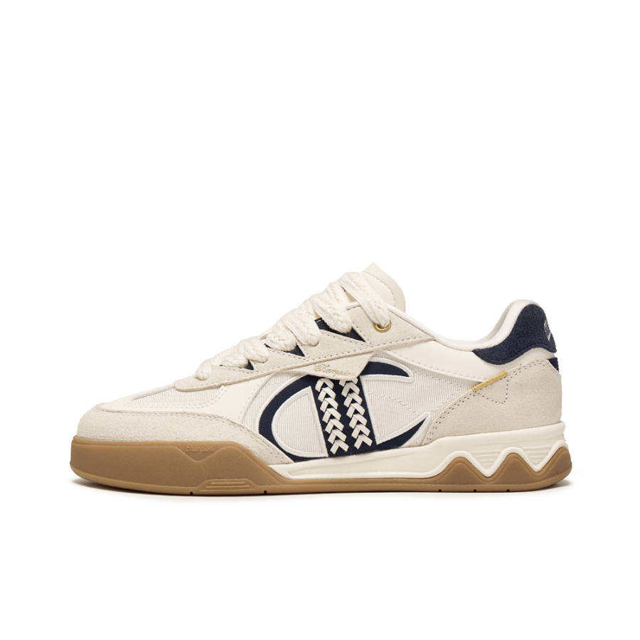 Champion Low top Skateboard Shoes Men's Milk White/Legend Ink Blue