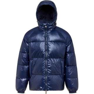 PYRENEX Down Jackets Unisex Marine Blue Hooded Moderate