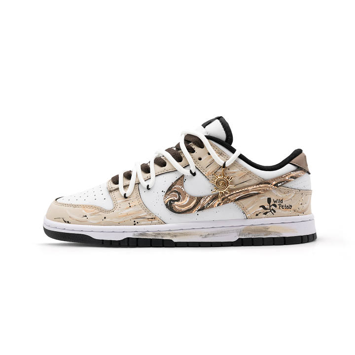 Nike Nike Dunk Light Sand Gilded Cow Leather Cushioning, Wear Resistant Low top Skateboard Shoes Men's Khaki 2025