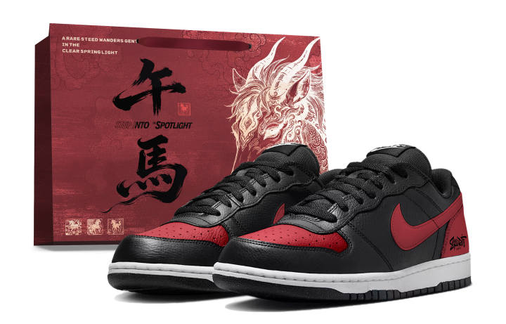 Nike Nike Big Abrasion Resistant Low top Skateboard Shoes Unisex Black Red
