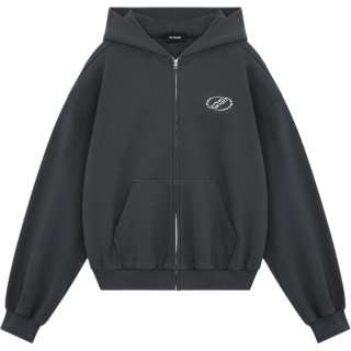 WE11DONE Se11done rhinestone-embellished zip-up hoodie