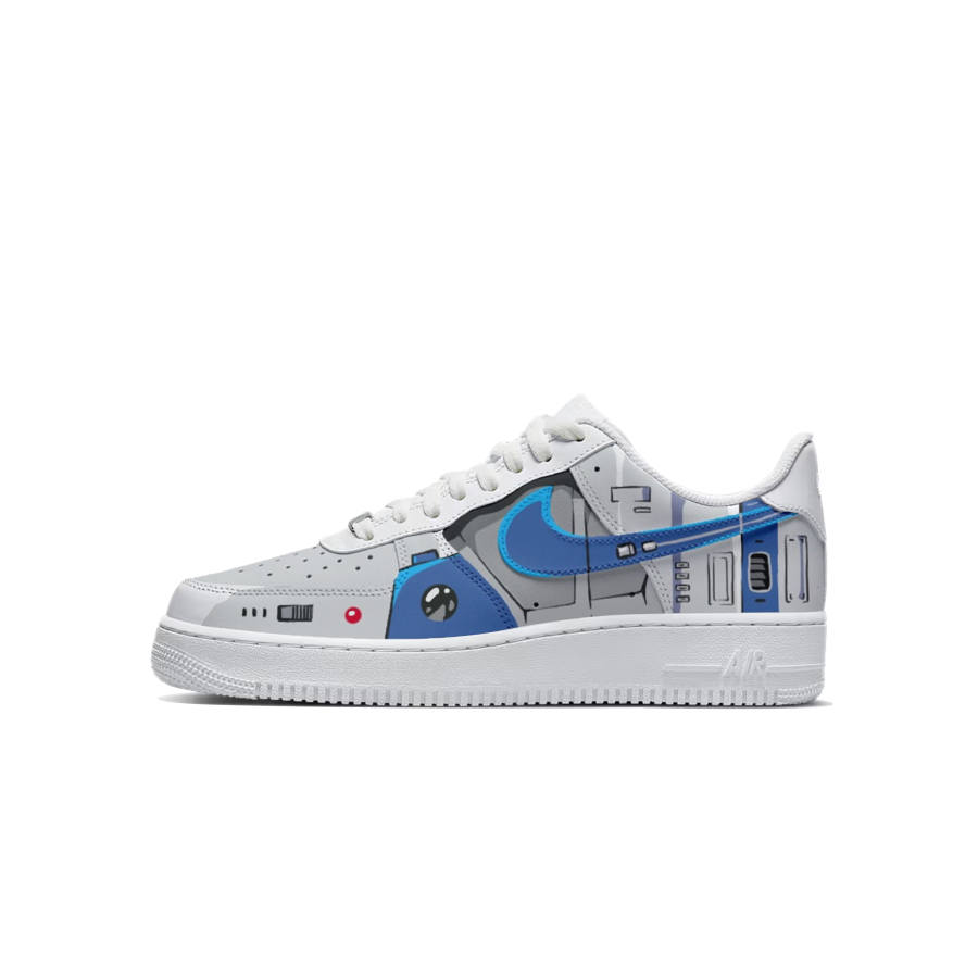 Nike Nike Air Force 1 FOMO Planet Robot R2 D2 Cyber Punk Wear resistant And Lightweight Low top Skateboard Shoes Unisex
