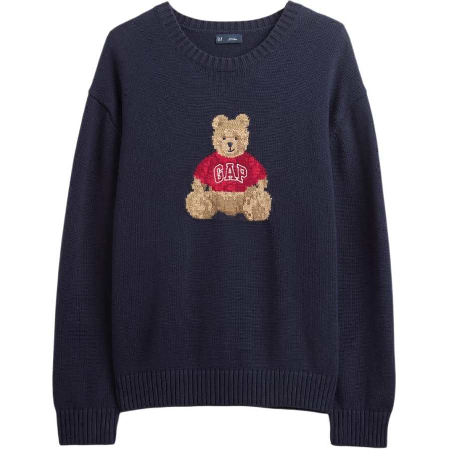 GAP Knitwear Unisex Marine Blue Crew Neck Moderate Other
