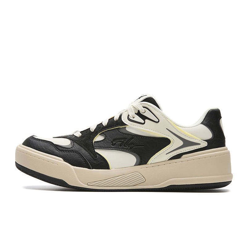 FILA FOGLIA Low top Skateboard Shoes Men's Antique White Black