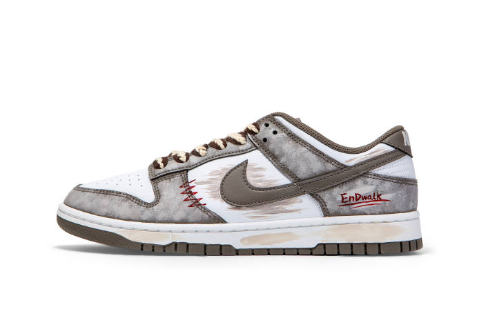 Nike Nike Dunk Abrasion Resistant Breathable Abrasion Resistant Breathable Low top Skateboard Shoes Men's Gray Brown