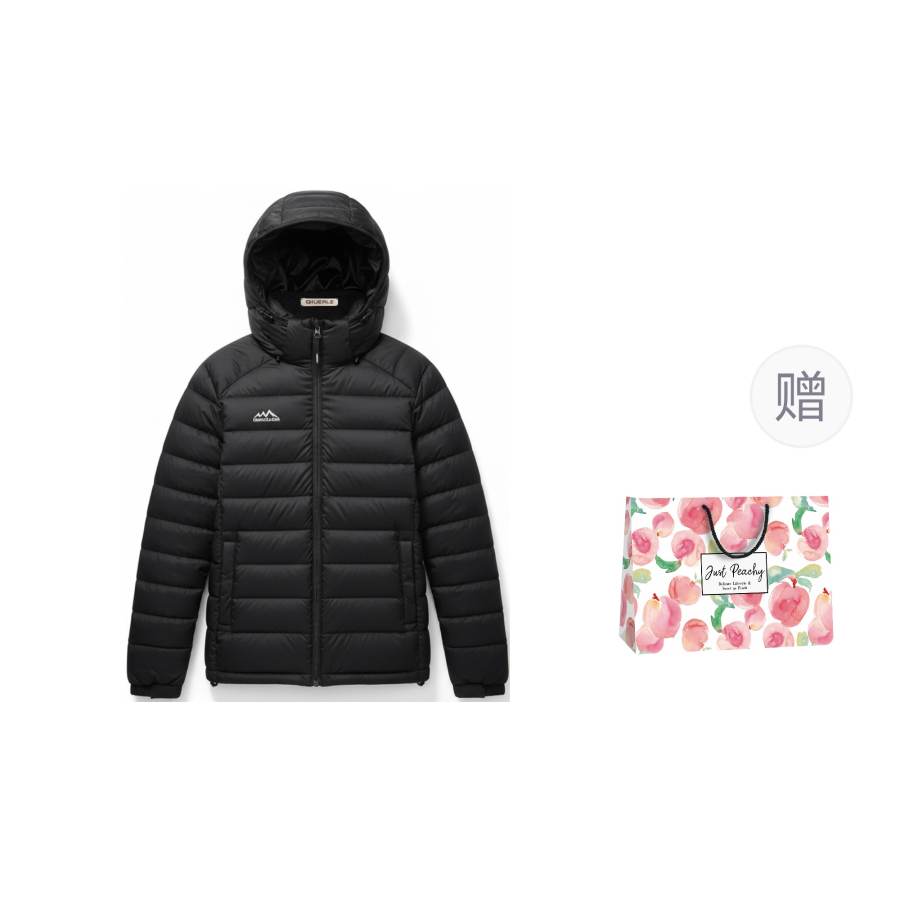 Qiuerle Puffer Jacket Women's Gift Box Set Included