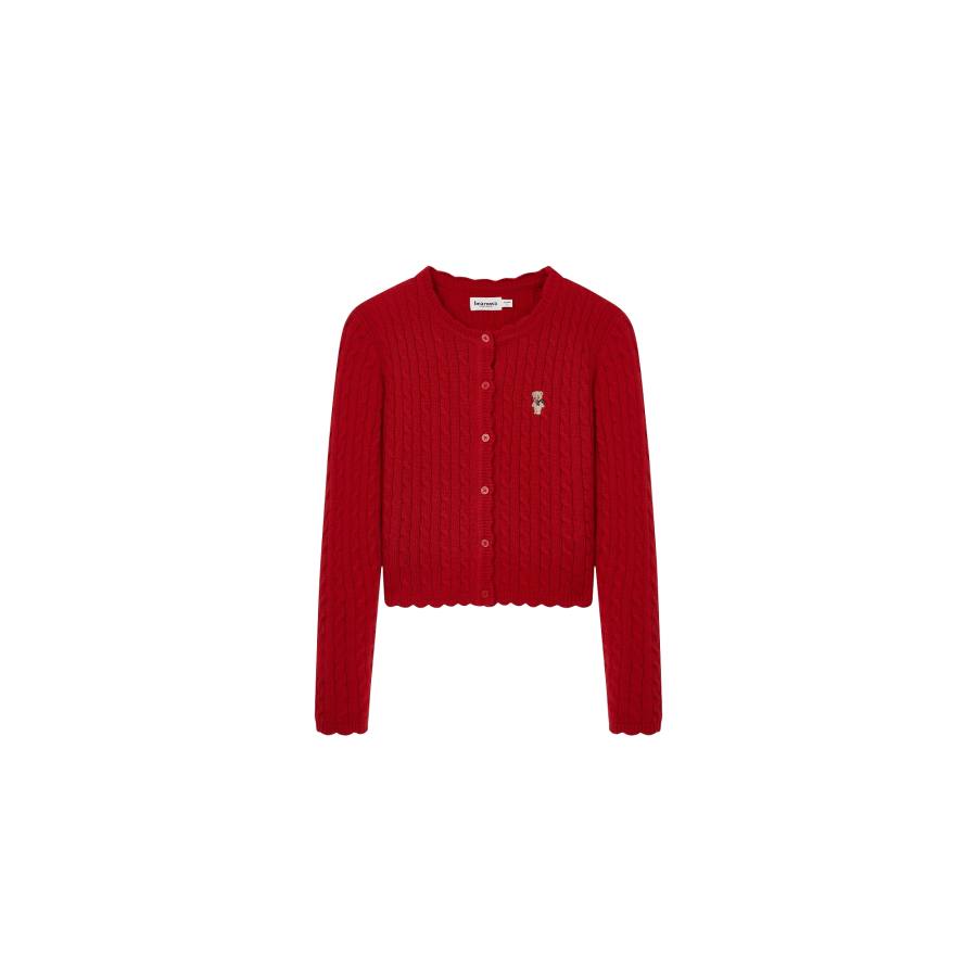 Teenie Weenie Knitwear Women's V Neck Moderate Cardigan