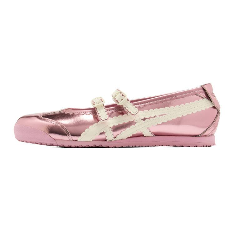 Onitsuka Tiger MEXICO 66 Flat Mary Jane Shoes Women's Pink
