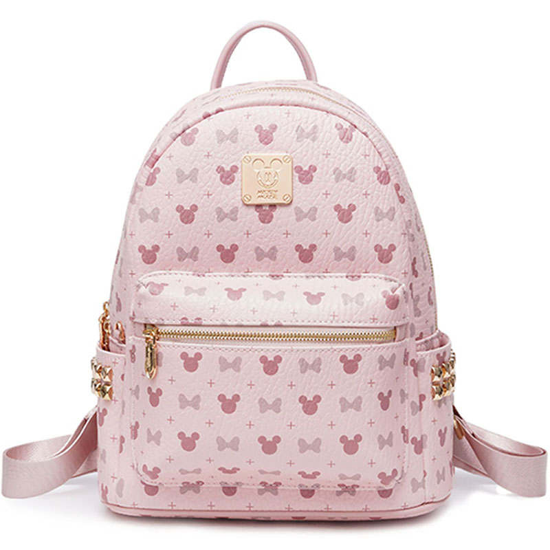 Disney Synthetic Leather Backpack Women's Pink/Brown