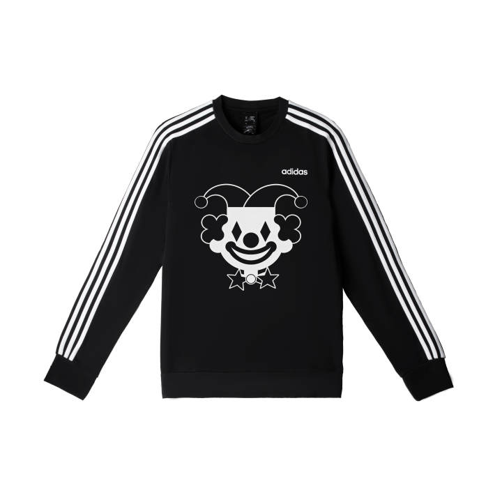 Adidas Adidas Sweatshirts Men's Black Crew Neck Moderate