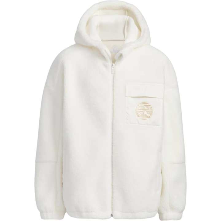 Adidas Adidas Kids' Fleece Jackets Hooded Thickened And Fleece Lined