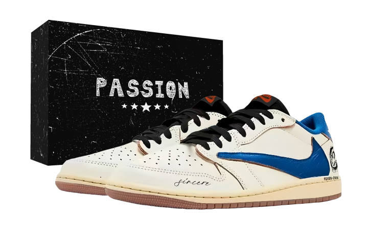 Jordan Travis Scott x Jordan Air Jordan 1 Absurd Travis Scott X AJ1 Low Box Abrasion Resistant Abrasion Resistant Low top