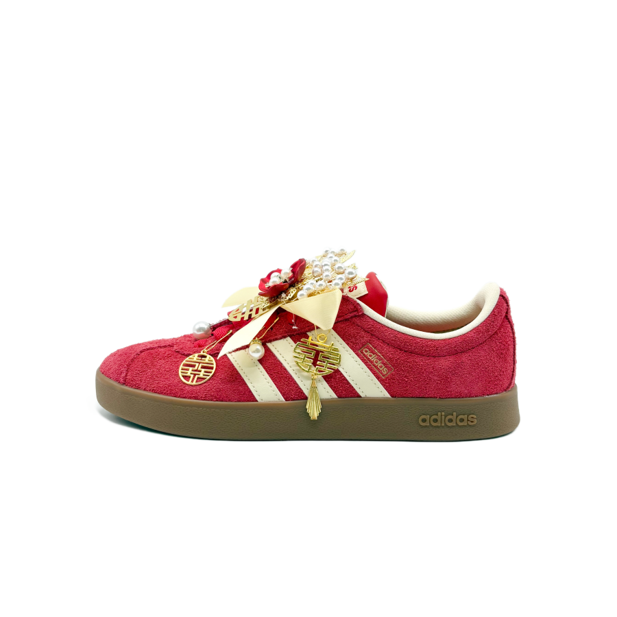 Adidas Adidas Vl Court Classic Wedding Shoes Abrasion Resistant Lightweight Wear resistant And Lightweight Low top