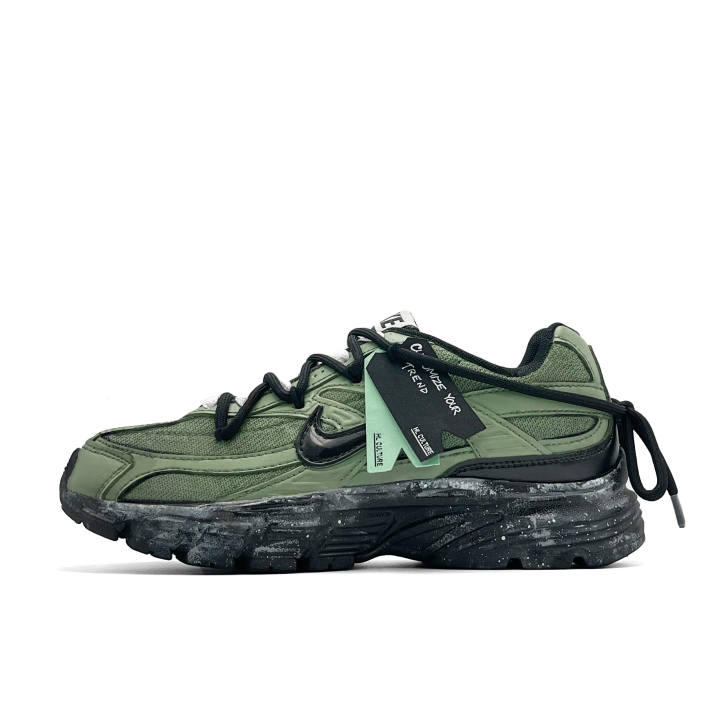 Nike Nike Initiator Cushioning Abrasion Resistant Support Low top Casual City Commuting Running Shoes Unisex Army Green