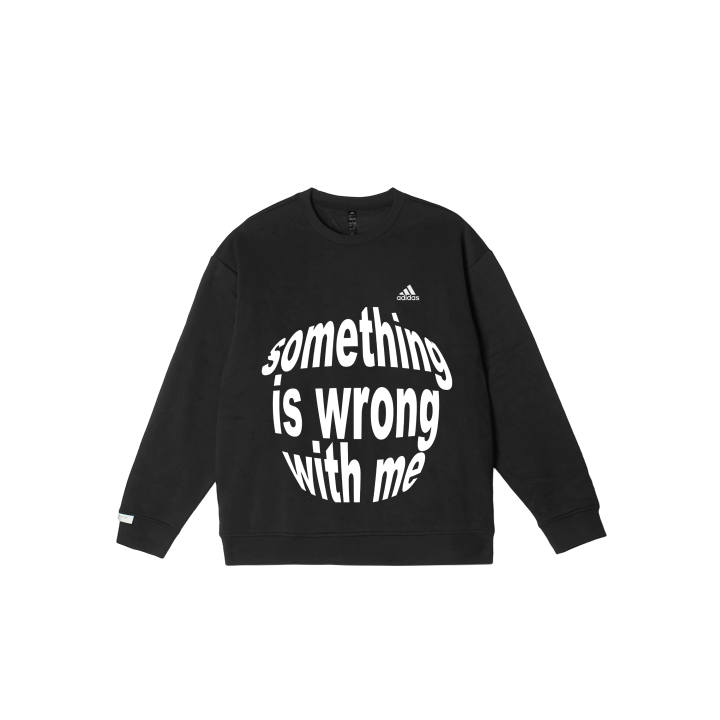 Adidas Adidas LABEL Sweatshirts Unisex Black Crew Neck Moderate
