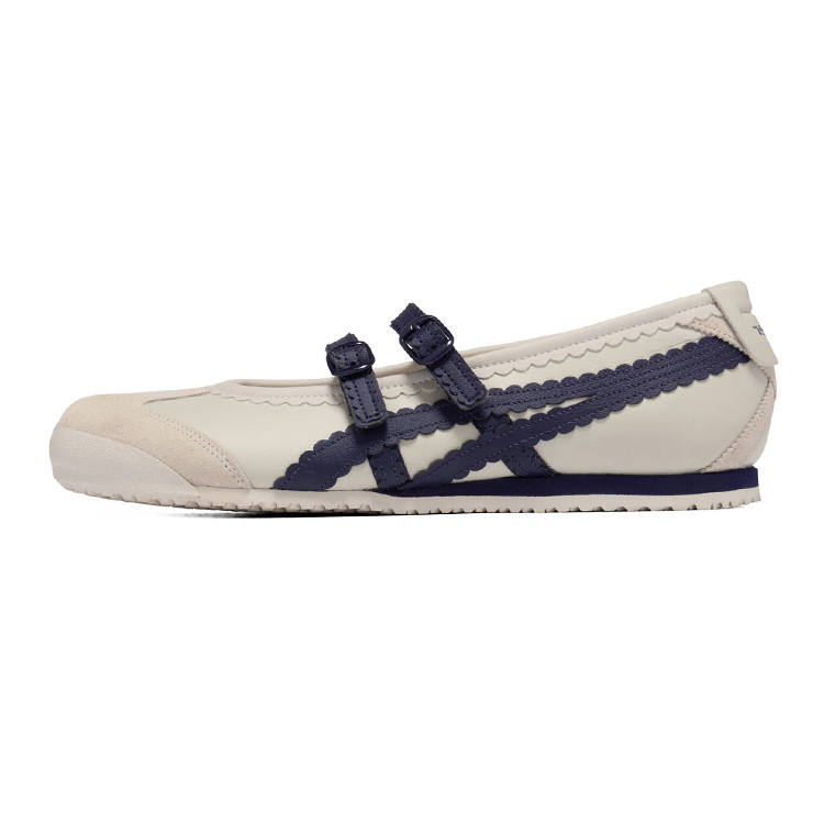 Onitsuka Tiger MEXICO 66 Flat Mary Jane Shoes Women's Beige