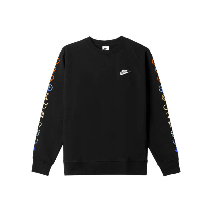 Nike Nike Sweatshirts Men's Black Crew Neck Moderate Regular