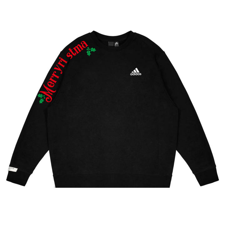 Adidas Adidas Sweatshirts Unisex Black Crew Neck Moderate Regular