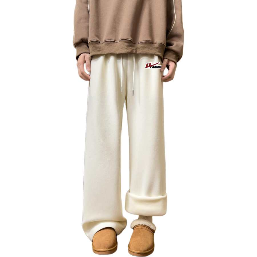 WARRIOR Insulated Pants Unisex Thickened And Fleece Lined Straight Fit Pants