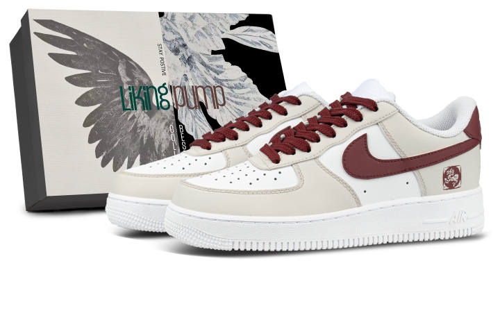 Nike Nike Air Force 1 Leather Coverage Low top Skateboard Shoes Unisex Beige Umber