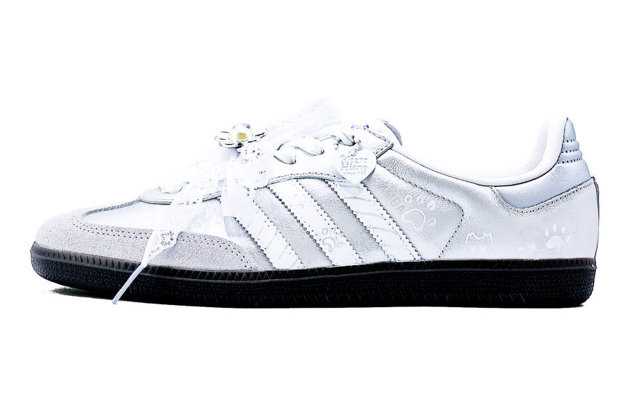 Adidas Originals SAMBA OG German Army Trainers Unisex Silver White