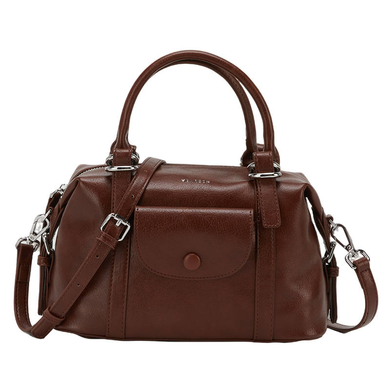 YEARCON Synthetic Leather Handbag Women's Coffee