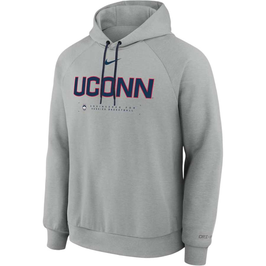 Nike Nike Connecticut Huskies Nike Ncaa Men's Basketball Coaches' Pullover Hoodie