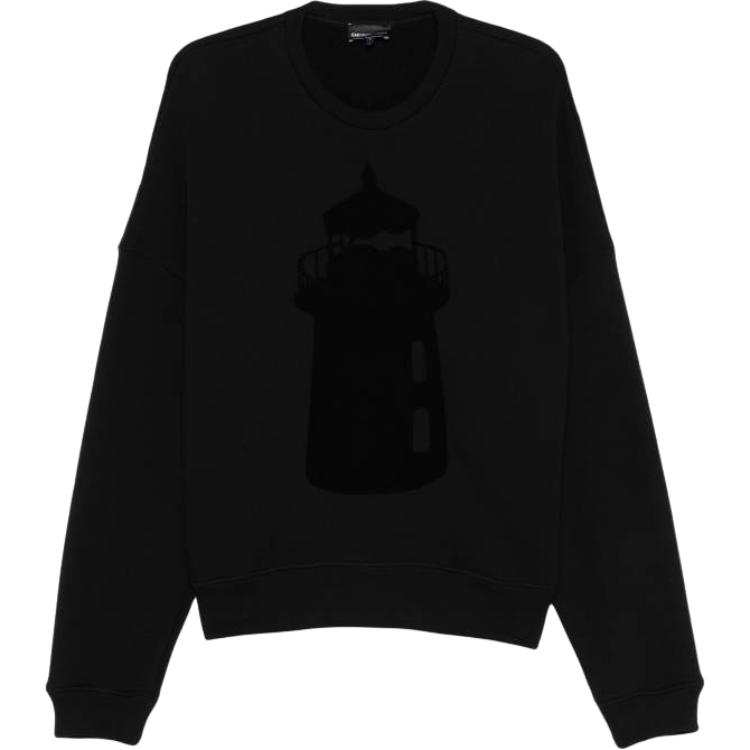 Emporio Armani flocked-motif sweatshirt