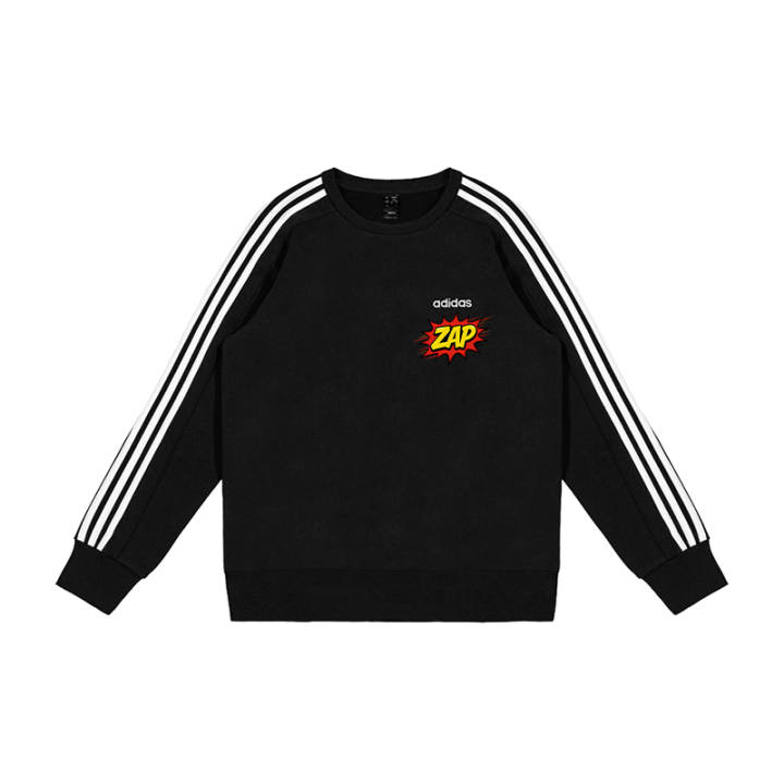 Adidas Adidas Sweatshirts Men's Black Crew Neck Moderate