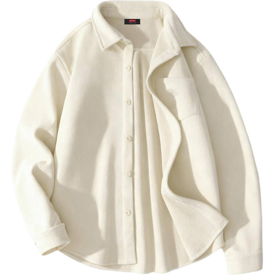 BALENO Shirts Women's Lapel Thickened And Fleece Lined Other