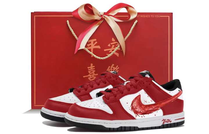 Nike Nike Dunk Low top Skateboard Shoes Unisex Red